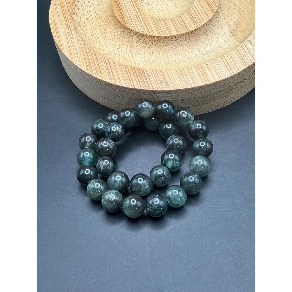 Dark Green Teal Kyanite 8mm Bracelet